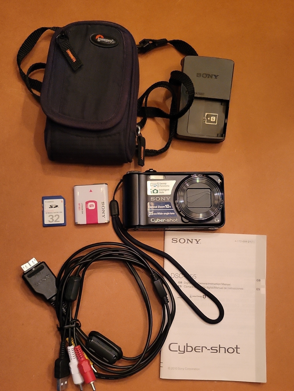 Sony Cyber-Shot DSC-H55 14.1MP 10x Zoom Digital Camera Point And Shoot TESTED